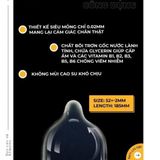 [HỎA TỐC - Che Tên] Bao cao su kimono siêu mỏng 0.01 nhiều gel bôi trơn, gân gai liti kéo dài thời gian - Hộp 12 cái
