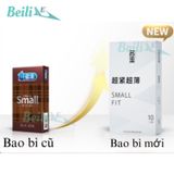 Bao cao su size nhỏ 45mm SMALL siêu mỏng nhiều gel có hai kểu dáng trơn và gai  hộp 10 cái
