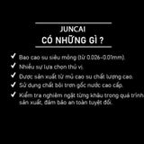 Bao cao su gân gai 001 JUNCAI hộp 10 cái siêu mỏng 0.01mm kéo dài quan hệ  HAPU