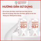 Bao cao su Sagami Xtreme Nhật Bản Siêu mỏng Superthin, Có gân và gai nhỏ White box - Minpharmacy