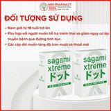 Bao cao su Sagami Xtreme Nhật Bản Siêu mỏng Superthin, Có gân và gai nhỏ White box - Minpharmacy