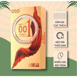 [COMBO 4 HỘP 40 CÁI] Bao cao su cao cấp OiO kéo dài thời gian, siêu mỏng, gân gai, truyền nhiệt - Hộp 10 cái 40 cái