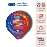 Lẻ Bao cao su XTOY WARM ẤM ÁP, gai, nhiều gel bôi trơn, hương thơm Hộp 10 bcs