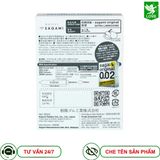 Bao cao su Sagami Siêu mỏng Nhiều gel bôi trơn 002 Hộp 3 chiếc
