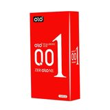 Bao cao su OLO 001 siêu mỏng, nhiều gel bôi trơn - Hộp 10 bao