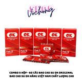 Bao cao su OK Original hộp 12 cái bao cao su OK đỏ giá rẻ - HÀNG VIỆT NAM CHẤT LƯỢNG CAO