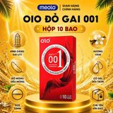 [COMBO 4 HỘP 40 CÁI] Bao cao su cao cấp OiO kéo dài thời gian, siêu mỏng 001 ,gân gai, truyền nhiệt