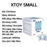 Bao cao su XTOY nhiều phân loại siêu mỏng, kéo dài thời gian, gai, nhiều gel bôi trơn - Hộp 10 bcs