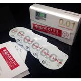Bao Cao Su Sagami 0.01 Nội Địa Nhật Bản (Hộp 5 Chiếc) Che Tên Sản Phẩm (Date 2029)
