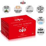 Bao cao su size lớn OIO 55mm siêu mỏng 001 nhiều gel bôi trơn kéo dài thời gian Hộp 10 BCS