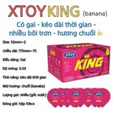 Bao cao su XTOY nhiều phân loại siêu mỏng, kéo dài thời gian, gai, nhiều gel bôi trơn - Hộp 10 bcs