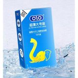 Bao cao su size lớn 55mm XL 001 hộp 10 cái, bcs size lớn siêu mỏng 0.01mm kéo dài thời gian quan hệ