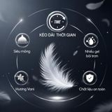 Bao cao su XTOY Small 49mm siêu mỏng ôm sát, nhiều gel bôi trơn - Hộp 10 cái