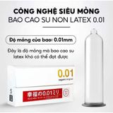 Bao cao su Sagami Original 0.01 hộp 5 chiếc - mỏng nhất thế giới