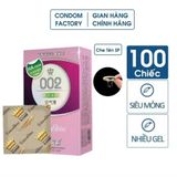 Bao cao su nội địa Trung siêu mỏng nhiều gel bôi trơn Hộp 100 cái