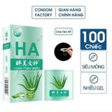 Bao cao su nội địa Trung siêu mỏng nhiều gel bôi trơn Hộp 100 cái