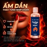 Gel bôi trơn Feelex Hot tăng khoái cảm cho nữ nhờ hiệu ứng Nóng cực trơn và lâu khô - Chai 250ml