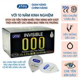 Bao cao su XTOY siêu mỏng, nhiều gel, yêu dài lâu, dưỡng chất Hyaluronic Acid làm se khít - Hộp 10 bcs