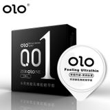 Bao Cao Su OLOL 0.01mm Siêu mỏng, truyền nhiệt, nhiều gel, mỏng nhất thế giới, hộp 3 bcs, Olo-china