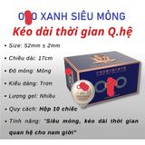 Bao cao su OiO 001 Feeling Ultrathin - Siêu mỏng - Nhiều gel  - Kéo dài thời gian - Hộp 10 cái