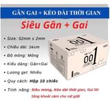 [HỎA TỐC- Che Tên] Bao cao su gai kéo dài thời gian OiO siêu mỏng 001 trơn nhiều gel bôi trơn chống xuất tinh sớm