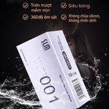 Bao cao su 0.01mm siêu mỏng SLM gân gai, kéo dài thời gian, nhiều gel, hương vani hộp 10c bcs