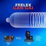 [SVIP] Bao cao su siêu mỏng nhiều gel đặc biệt Feelex Invisible ôm sát đem lại cảm giác chân thật giảm ma sát