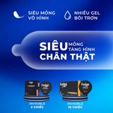 [SVIP] Bao cao su siêu mỏng nhiều gel đặc biệt Feelex Invisible ôm sát đem lại cảm giác chân thật giảm ma sát
