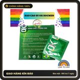 (Che Tên) Bao cao su Ok hương Bạc Hà, loại 1 cái bcs lẻ, siêu rẻ an toàn ngừa thai và bảo vệ sức khỏe Hộp Trắng Kín