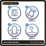 (Che Tên) Bao cao su Ok hương Bạc Hà, loại 1 cái bcs lẻ, siêu rẻ an toàn ngừa thai và bảo vệ sức khỏe Hộp Trắng Kín
