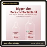 (Che Tên) Bao cao su size lớn 55mm GJG XXL to rộng thoải mãi siêu mỏng nhiều gel bôi trơn mềm mịn hộp 10 cái Chuẩn Auth
