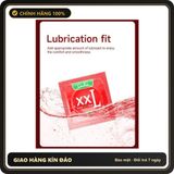 (Che Tên) Bao cao su size lớn 55mm GJG XXL to rộng thoải mãi siêu mỏng nhiều gel bôi trơn mềm mịn hộp 10 cái Chuẩn Auth