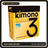 (Che Tên) Bao cao su Kimono siêu mỏng 0.02mm, chứa vitamin B, không mùi, bôi trơn tự nhiên - Hộp 3-12c Giao Nhanh Toàn Quốc