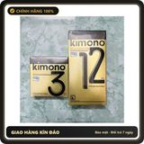 (Che Tên) Bao cao su Kimono siêu mỏng 0.02mm, chứa vitamin B, không mùi, bôi trơn tự nhiên - Hộp 3-12c Giao Nhanh Toàn Quốc