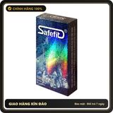 (Che Tên) Bao cao su Safefit Freezer Max - Siêu mỏng, mát lạnh hương bạc hà, truyền nhiệt tốt - Hộp 3 - 10 cái Cao Cấp Bảo Đảm