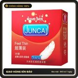 (Che Tên) Bao cao su JUNCAI 003 Feel Thin siêu mỏng ôm sát cảm giác như thật, bcs nhiều gel bôi trơn cho cuộc yêu, Hộp 3 chiếc Hộp Trắng Kín