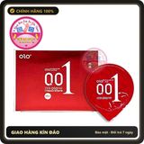 (Che Tên) Bao cao su OLO 0.01 đỏ siêu mỏng dai nhiều gel bôi trơn truyền nhiệt cảm giác như thật hộp 10bcs Hỗ Trợ 24/7