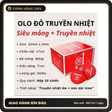 (Che Tên) Bao cao su OLO 0.01 đỏ siêu mỏng dai nhiều gel bôi trơn truyền nhiệt cảm giác như thật hộp 10bcs Hỗ Trợ 24/7