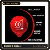 (Che Tên) Bao cao su OLO 0.01 đỏ siêu mỏng dai nhiều gel bôi trơn truyền nhiệt cảm giác như thật hộp 10bcs Hỗ Trợ 24/7