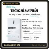 (Che Tên) Bao cao su size nhỏ 45mm SMALL siêu mỏng nhiều gel có hai kểu dáng trơn và gai hộp 10 cái Cao Cấp Bảo Đảm