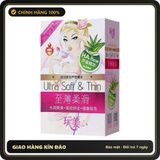 (Che Tên) Bao cao su cô gái HA Ultra Solft & Thin, hương hoa ly hộp 102 chiếc hàng nội địa trung Chuẩn Auth