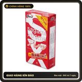 (Che Tên) Bao Cao Su Gân Gai nhiều Gel bôi trơn SAGAMI Xtreme Feel Long Nhật Bản (Hộp 10C) Chuẩn Auth