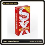 (Che Tên) Bao Cao Su Gân Gai nhiều Gel bôi trơn SAGAMI Xtreme Feel Long Nhật Bản (Hộp 10C) Chuẩn Auth