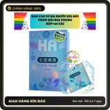 (Che Tên) Bao cao su nội địa trung nhiều gel HA Ultra thin hộp 100 cái, chính hãng date xa Hộp Trắng Kín