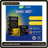 (Che Tên) Combo 2 hộp 12 bao cao su siêu mỏng CONQ khác biệt gân gai làm tăng hưng phấn, giữ lửa cuộc yêu size 52mm Chuẩn Auth
