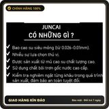 (Che Tên) Bao cao su 001 JUNCAI bcs siêu mỏng 0.01mm gân gai size lớn, size nhỏ kéo dài quan hệ - Safehn - Hàng Mới Về