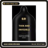 (Che Tên) Bao cao su 001 JUNCAI bcs siêu mỏng 0.01mm gân gai size lớn, size nhỏ kéo dài quan hệ - Safehn - Hàng Mới Về
