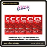 (Che Tên) Bao cao su OK Original hộp 12 cái bao cao su OK đỏ giá rẻ - HÀNG VIỆT NAM CHẤT LƯỢNG CAO - Hàng Mới Về