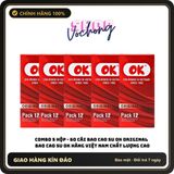 (Che Tên) Bao cao su OK Original hộp 12 cái bao cao su OK đỏ giá rẻ - HÀNG VIỆT NAM CHẤT LƯỢNG CAO - Hàng Mới Về