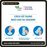 (Che Tên) Bao cao su siêu mỏng kéo dài thời gian hương bạc hà Sagami xtreme Spearmint hộp 10 bcs - Hàng Mới Về
